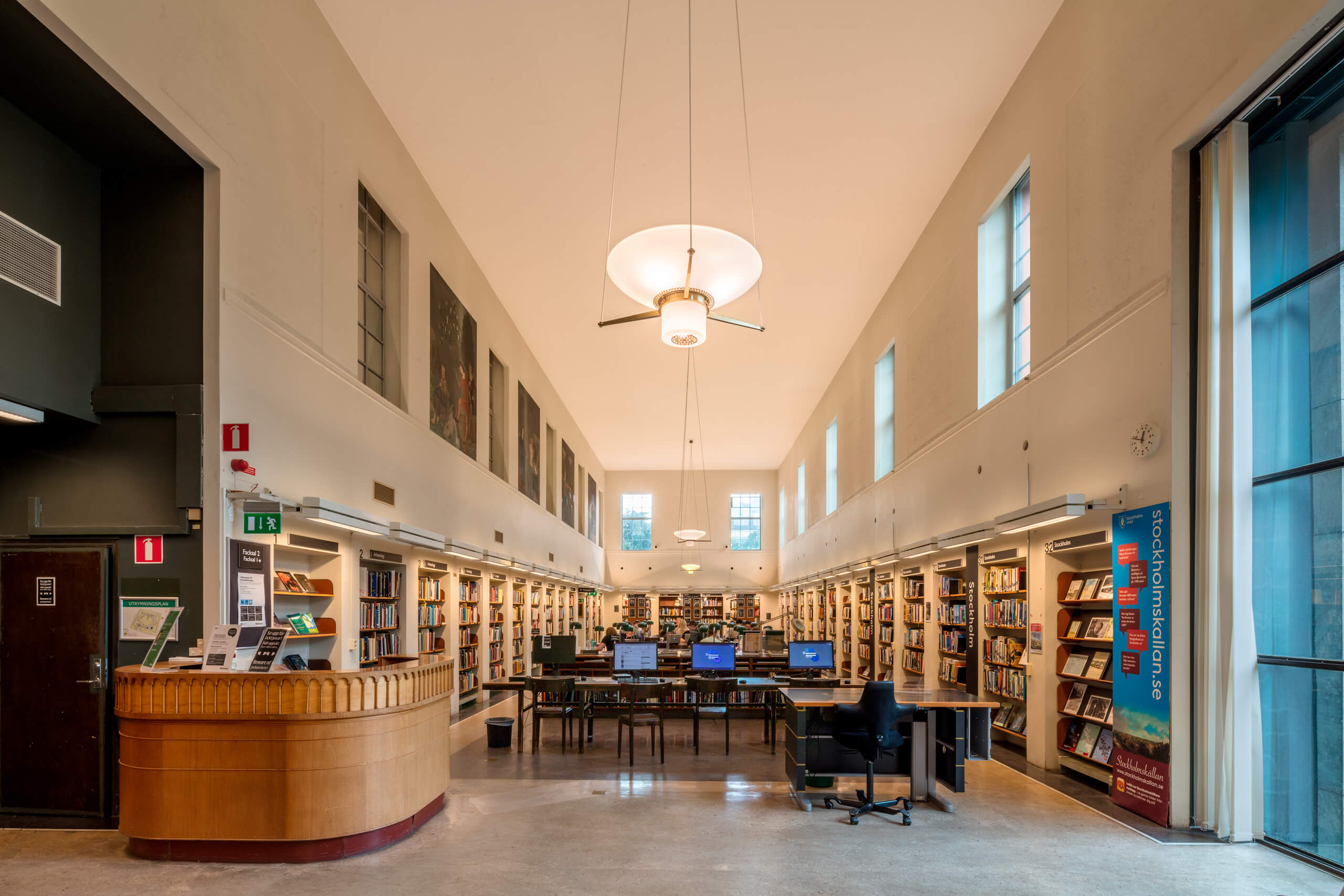 Stadsbibliotek_Stockholms – Arkiteky Gunnar Asplund – Stockholm – Sweden
